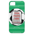 Customizable photo soccer ball iPhone 5 case