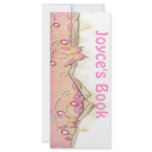Customizable Pink Butterfly Bookmark Book Mark Rack Cards