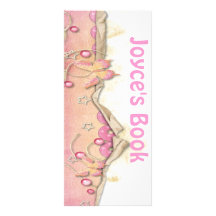 Customizable Pink Butterfly Bookmark Book Mark Rack Cards
