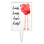 Customizable Pink Flamingo Cake Pick