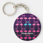 Customizable: Pink flamingo Key Chain