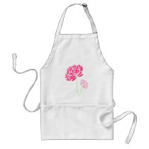 Customizable Pink Flower Apron