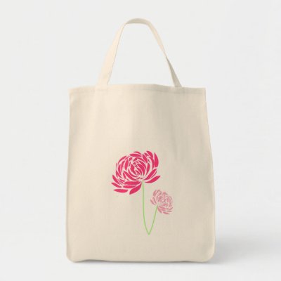 Customizable Pink Flower Bags