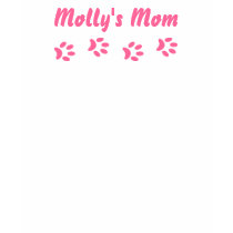 Customizable Pink Paws Pet Owner Tee t-shirts by trendyteeshirts Customizable Pink Paws Pet Owner Tee t-shirts
