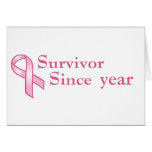 Customizable Pink Ribbon Card