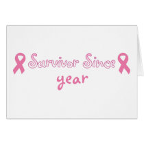 Customizable Pink Ribbon Card