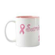 Customizable Pink Ribbon Mug