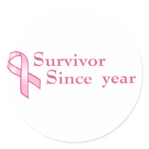Customizable Pink Ribbon Sticker