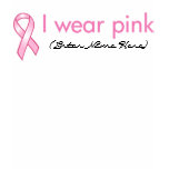 Customizable Pink Ribbon T-Shirt