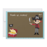 Customizable Pirate Boy Thank You Invite