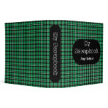 Customizable Plaid Binder