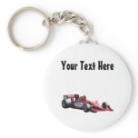Customizable Plain Race Car Keychains