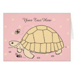 Customizable Ploughshare Tortoise Card