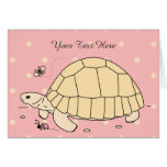 Customizable Ploughshare Tortoise Card
