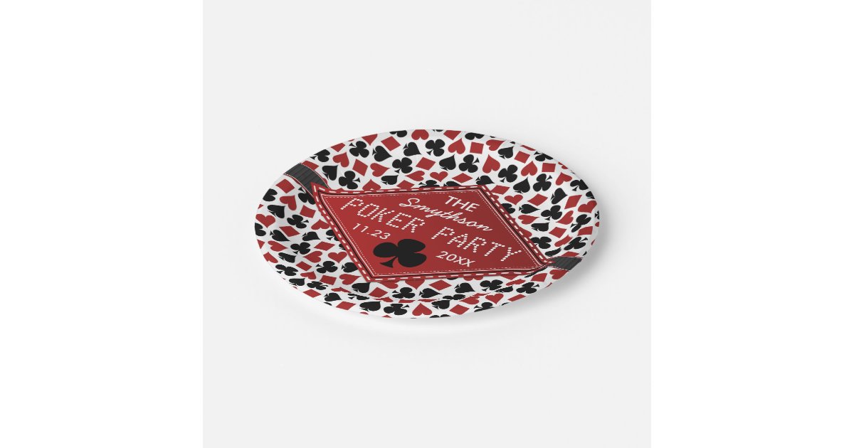 Casino paper plates