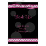 Customizable Polka Dot Thank You Card