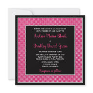 Customizable Polka Dot Wedding Invitation invitation