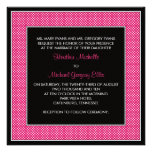 Customizable Polka Dot Wedding Invitation - Pink