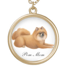 Customizable Pomeranian Dog Necklace necklace