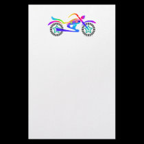 Customizable Pop Art MOTORCYLE Stationery stationery