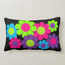 Customizable Pop Flower Power Throw Pillow