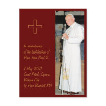 Customizable Pope John Paul 2 photo Post Cards
