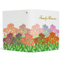 Customizable Primrose Garden Binder