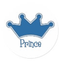 Customizable Prince - Crown stickers by naturetees Customizable Prince - Crown stickers