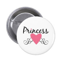 CUSTOMIZABLE Princess Heart Pins