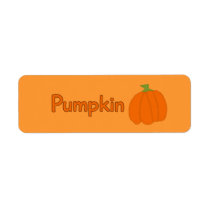 Customizable Pumpkin Bakery Labels labels