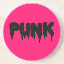 Customizable Punk Drip Font Coaster coasters