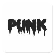 Customizable Punk Drip Front stickers