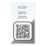 Customizable QR code marketing piece business cards
