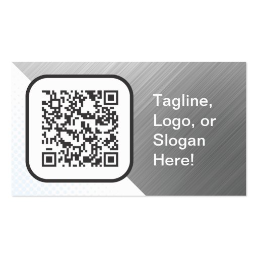 Customizable QR code marketing piece Business Card Templates (back side)