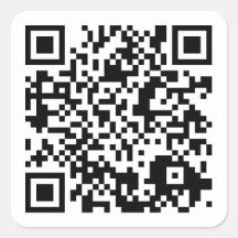 customizable QR code Square Stickers