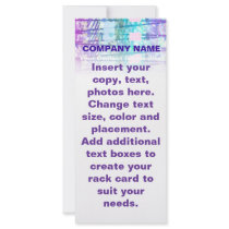 Customizable Rack Cards - Blues Lines rack cards