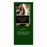 Customizable rack cards horses