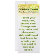 Customizable Rack Cards - Lemon Drop rack cards