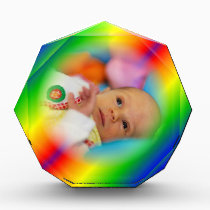 Customizable Rainbow Acrylic Photo Frame awards