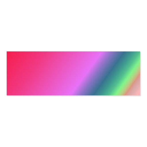 Customizable Rainbow Bookmark Business Card Templates