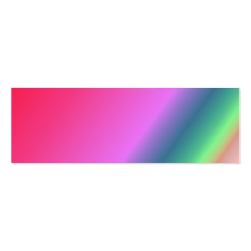 Customizable Rainbow Bookmark Business Card Templates (back side)