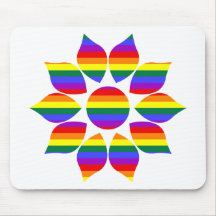 Customizable Rainbow Mod Flowers (2) Mousepad