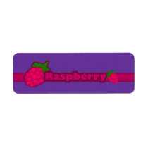 Customizable Raspberry Bakery Labels labels