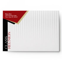 Customizable Red Class Reunion Envelope