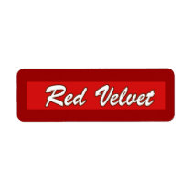 Customizable Red Velvet Bakery Labels labels