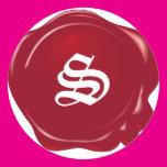 Customizable Red Wax Seal Stickers