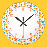 Customizable Retro Boomerangs wall clocks