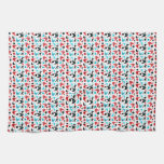 Customizable Retro Boomerangs & Starbursts Hand Towel