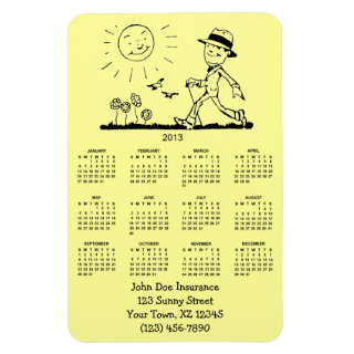 Customizable Retro Business Man 2013 Calendar