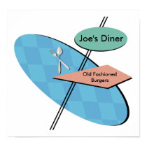 Customizable Retro Diner 50s Posters - Cool posters by iheartshop Customizable Retro Diner 50s Posters - Cool posters